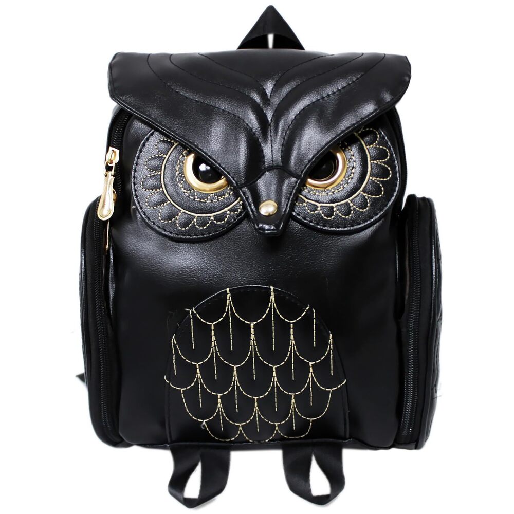 7921 Fashion Owl Backpack Girl's Pu Leather Mini Bag bat purse owl purse